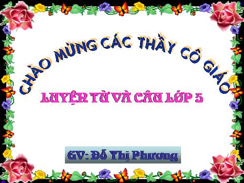 Tuần 11. Quan hệ từ