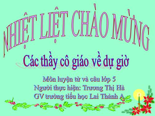 Tuần 12-13. MRVT: Bảo vệ môi trường