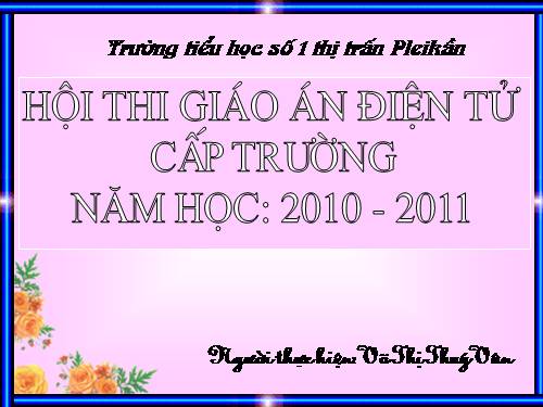 Tuần 11. Đại từ xưng hô