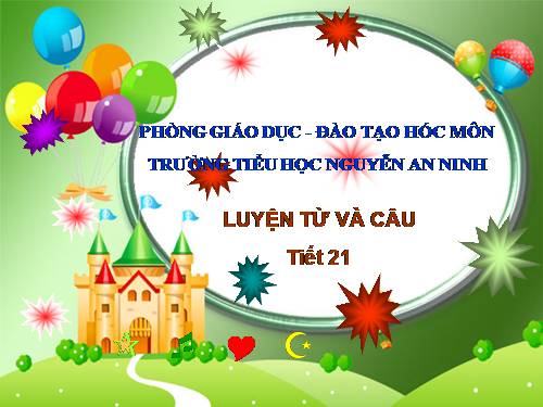 Tuần 11. Đại từ xưng hô