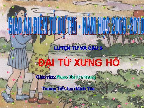 Tuần 11. Đại từ xưng hô