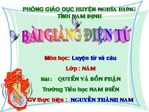 Tuần 34. MRVT: Quyền và bổn phận