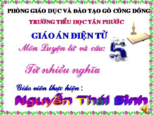 Tuần 7. Từ nhiều nghĩa