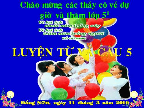 Tuần 26. Luyện tập thay thế từ ngữ để liên kết câu