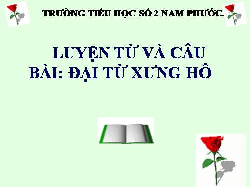 Tuần 11. Đại từ xưng hô