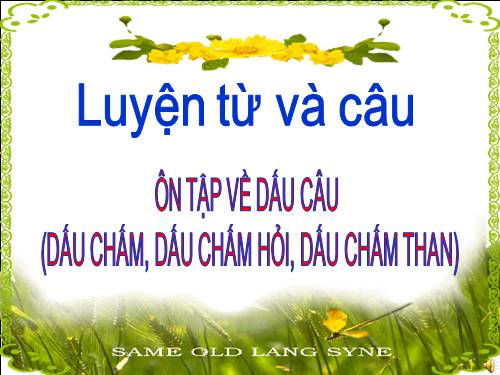 Tuần 29. Ôn tập về dấu câu (Dấu chấm, chấm hỏi, chấm than)