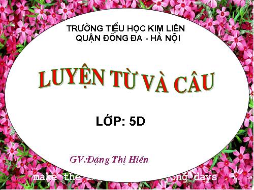 Tuần 26. Luyện tập thay thế từ ngữ để liên kết câu