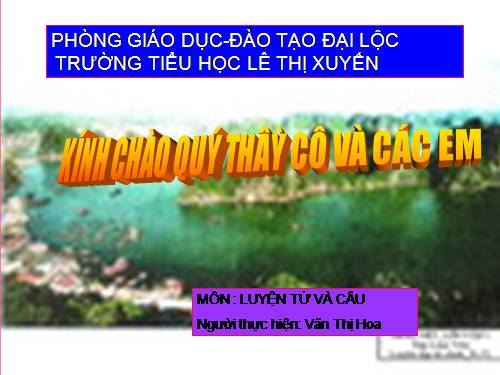 Tuần 1-2-3. Luyện tập về từ đồng nghĩa