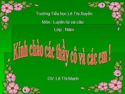 Tuần 12-13. Luyện tập về quan hệ từ