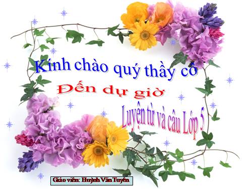 Tuần 11. Đại từ xưng hô