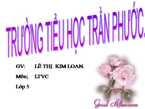 Tuần 14. Ôn tập về từ loại