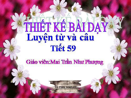 Tuần 30. MRVT: Nam và nữ