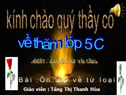 Tuần 14. Ôn tập về từ loại