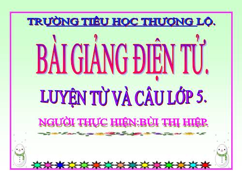 Tuần 12-13. MRVT: Bảo vệ môi trường