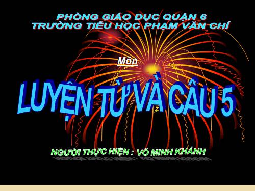 Tuần 15-16. Tổng kết vốn từ