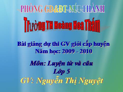 Tuần 12-13. MRVT: Bảo vệ môi trường