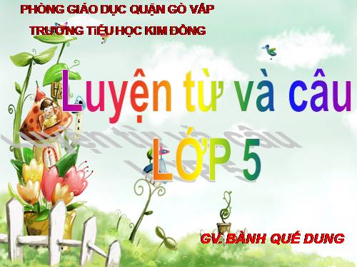 Tuần 12-13. Luyện tập về quan hệ từ