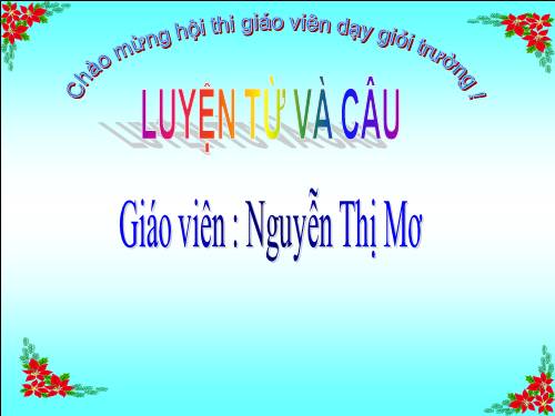 Tuần 8-9. MRVT: Thiên nhiên