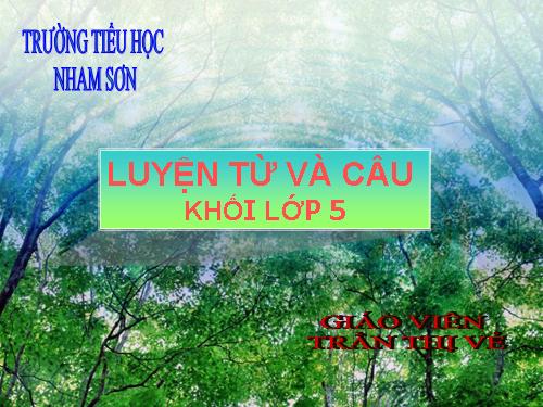 Tuần 11. Quan hệ từ