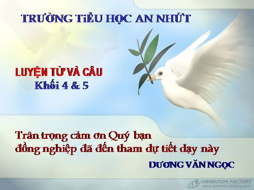 Tuần 11. Quan hệ từ