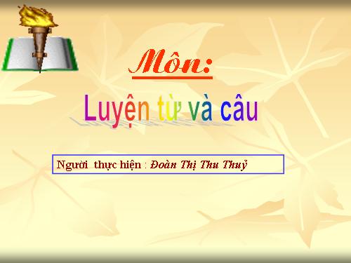 Tuần 5. Từ đồng âm