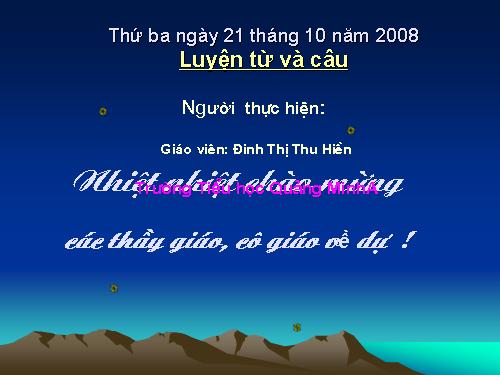 Tuần 7. Từ nhiều nghĩa