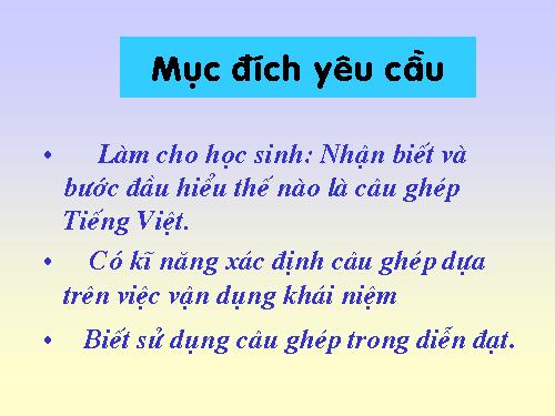 Tuần 19. Câu ghép