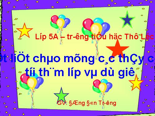 Tuần 11. Đại từ xưng hô