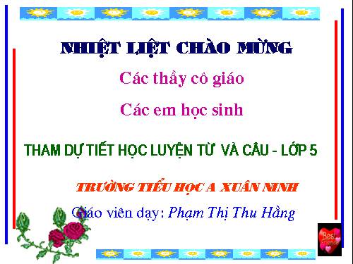 Tuần 23-24. MRVT: Trật tự - An ninh