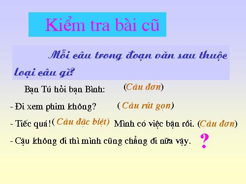 Tuần 19. Câu ghép