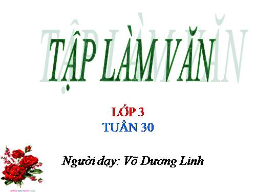 Tuần 30. Viết thư