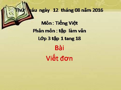 Tuần 2. Viết đơn