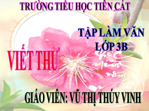 Tuần 13. Viết thư