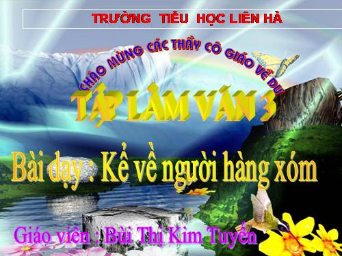 Tuần 8. Kể về người hàng xóm