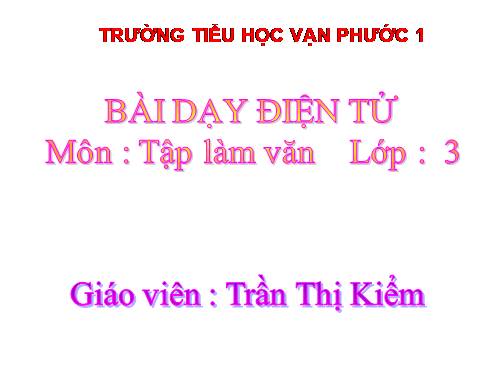 Tuần 13. Viết thư