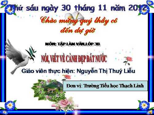 Tuần 12. Nói, viết về cảnh đẹp đất nước