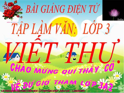 Tuần 13. Viết thư