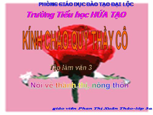 Tuần 17. Viết về thành thị, nông thôn