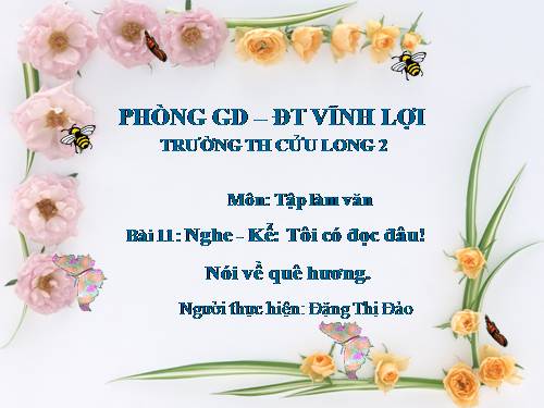 Tuần 11. Nghe-kể: Tôi có đọc đâu! Nói về quê hương