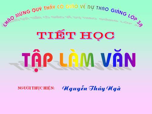 Tuần 26. Kể về một ngày hội