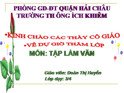 Tuần 31. Thảo luận về bảo vệ môi trường