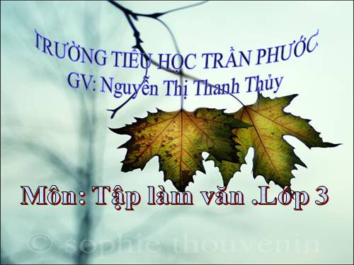 Tuần 8. Kể về người hàng xóm