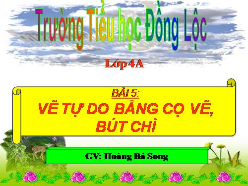 Tin hoc bài 5. vẽ bằng cọ vẽ,bút chì chuẩn