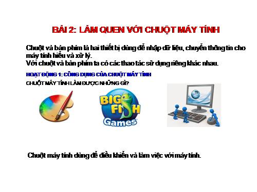 Chương I. Bài 4. Chuột máy tính