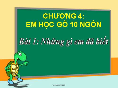 Chương I. Bài 1. Người bạn mới của em