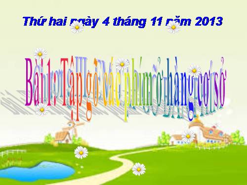 Chương III. Bài 1. Tập gõ các phím ở hàng cơ sở