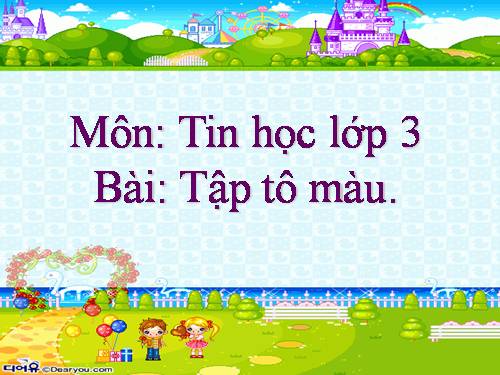 Chương IV. Bài 1. Tập tô màu