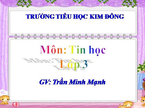 Chương III. Bài 2. Tập gõ các phím ở hàng trên