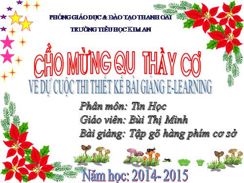 Chương III. Bài 1. Tập gõ các phím ở hàng cơ sở