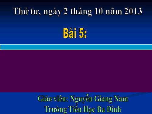 Chương I. Bài 5. Máy tính trong đời sống